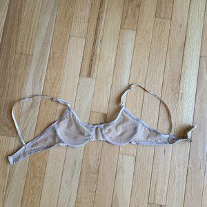 Nude Mesh Bra